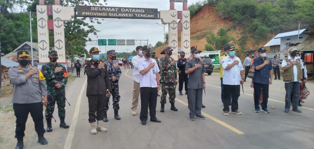 Peninjauan Forkopimda ke Posko Perbatasan Molosifat dan Atinggola