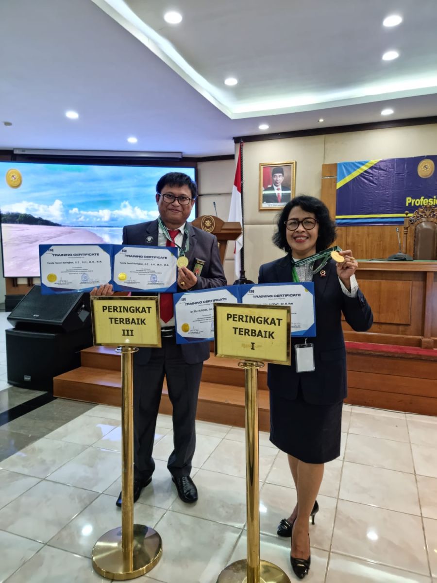Pengadilan Tinggi Gorontalo dan Pengadilan Negeri dibawahnya berhasil meraih peringkat terbaik dalam Diklat Profesional Trainer dan ESQ 3.0 Coaching Tahun 2022
