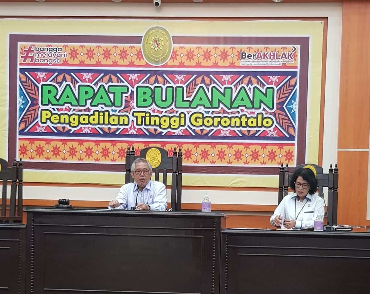 RAPAT BULANAN PENGADILAN TINGGI GORONTALO