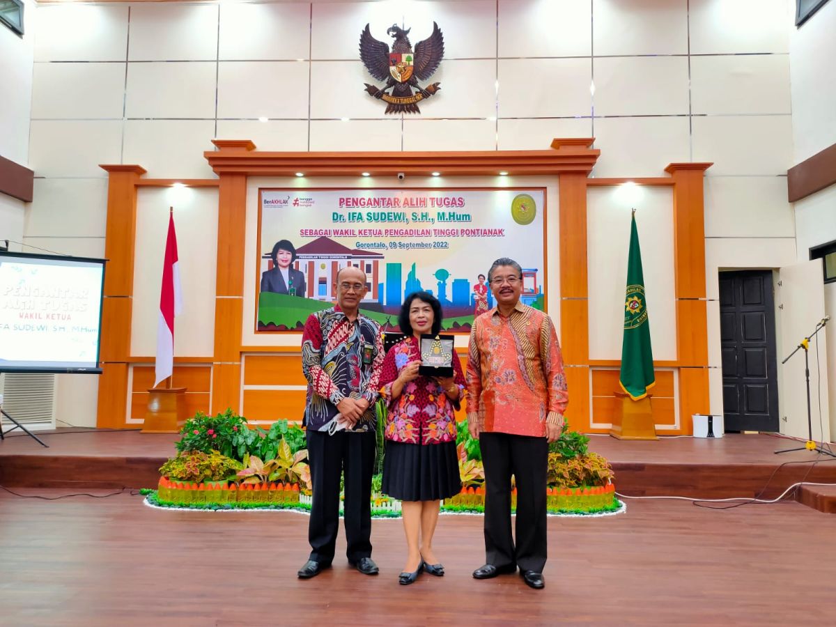 Pengantar Alih Tugas Wakil Ketua Pengadilan Tinggi Gorontalo