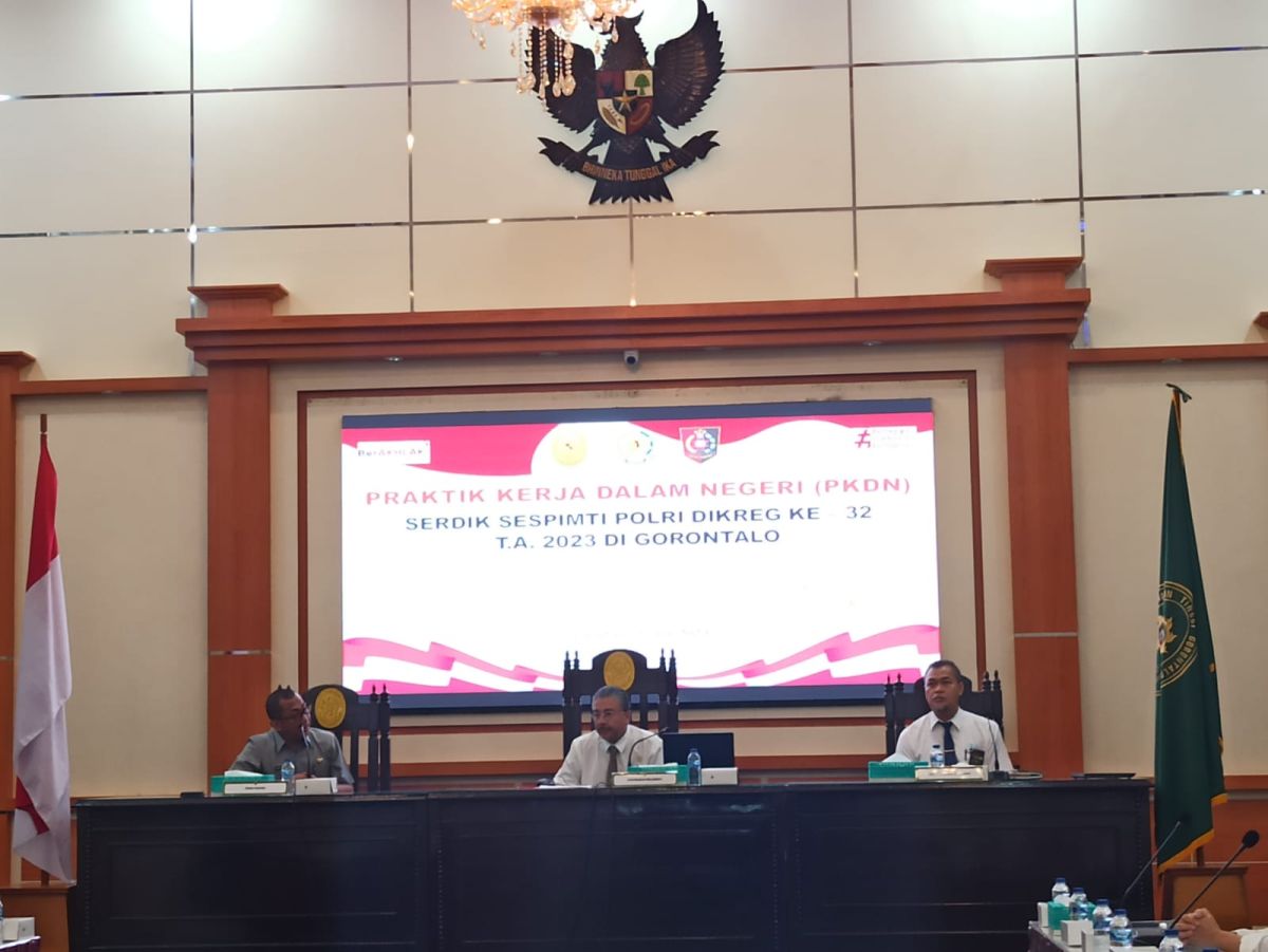 Pengadilan Tinggi Gorontalo Menerima Kunjungan Peserta Didik Sespimti Polri Dikreg Ke-32