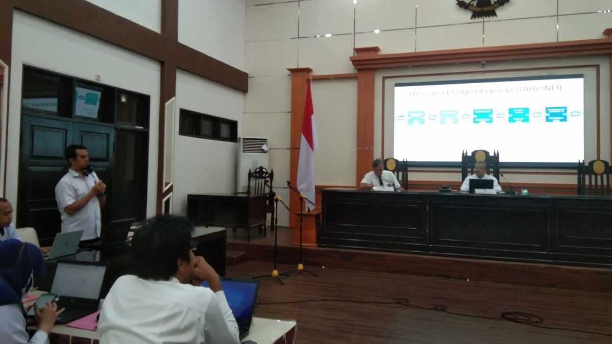 Peluncuran dan Sosialisasi Aplikasi SARONDE pada Pengadilan Tinggi Gorontalo