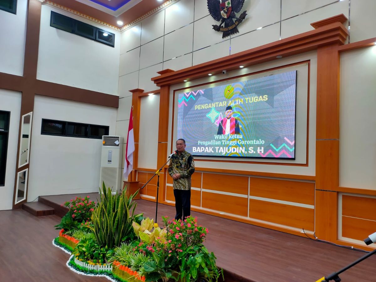 Pengantar Alih Tugas Wakil Ketua Pengadilan Tinggi Gorontalo