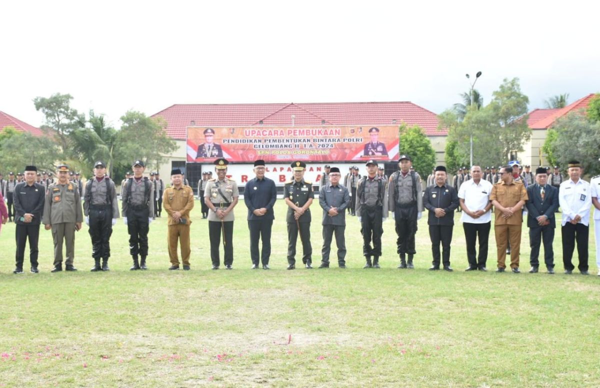 Pengadilan Tinggi Gorontalo Hadiri Upacara Pembukaan Pendidikan Pembentukan Bintara Polri Gelombang II T.A 2024