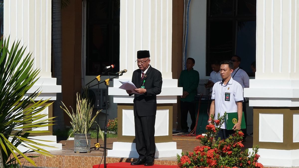 Upacara Hari Ulang Tahun Mahkamah Agung RI Ke-79 Pada Pengadilan Tinggi Gorontalo