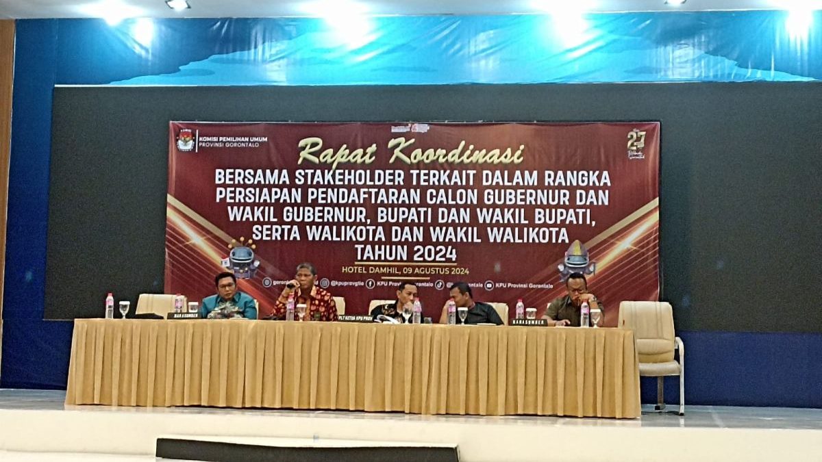 Pengadilan Tinggi Gorontalo Hadiri Rapat Koordinasi Persiapan Pilkada Provinsi Gorontalo