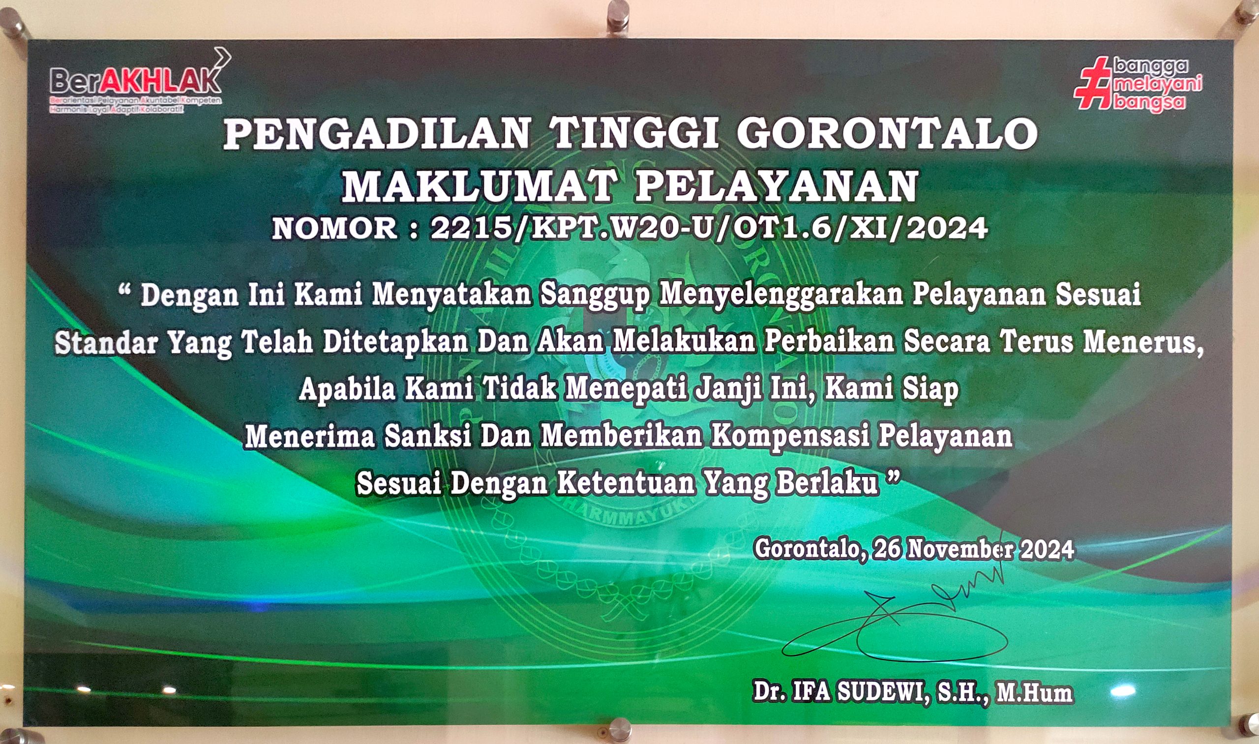 Maklumat Pelayanan